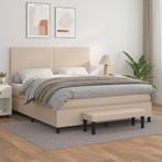 vidaXL Boxspring met matras kunstleer cappuccinokleurig, Verzenden, Nieuw