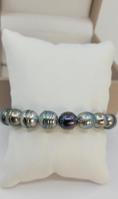 Zonder Minimumprijs - Armband 9x11mm Multi Tahitian Pearls, Handtassen en Accessoires, Armbanden