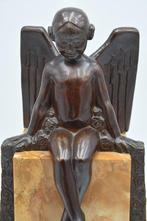 Horloge de bureau (3) - Piere Lenoir - Art déco - Bronze