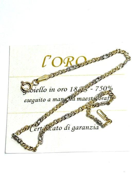 Zonder Minimumprijs - Armband - 18 karaat Geel goud, Witgoud, Handtassen en Accessoires, Armbanden