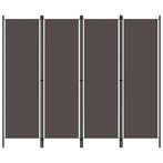 vidaXL Kamerscherm met 4 panelen 200x180 cm antraciet, Verzenden, Nieuw