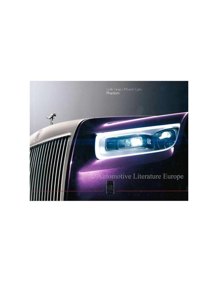 2018 ROLLS ROYCE PHANTOM BROCHURE ENGELS, Livres, Autos | Brochures & Magazines