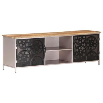 vidaXL Tv-meubel 120x30x40 cm ruw mangohout, Huis en Inrichting, Kasten |Televisiemeubels, Verzenden, Nieuw