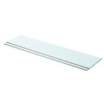 vidaXL Schappen 2 st 90x20 cm glas transparant, Huis en Inrichting, Verzenden, Nieuw