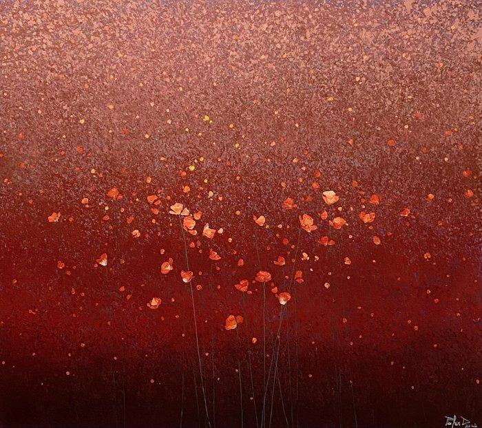 Parfen.D XL - NO RESERVE Crimson Poppy Field, Antiek en Kunst, Kunst | Designobjecten