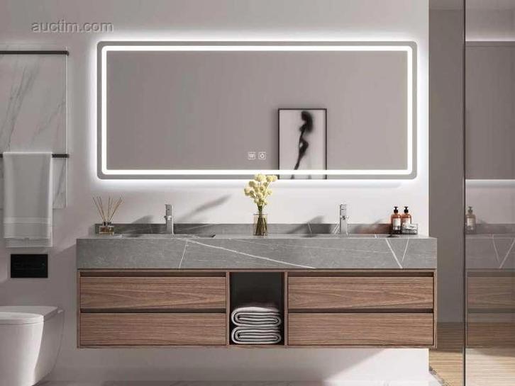 Badkamermeubel 2-persoons - 150 cm - Hout decor me, Huis en Inrichting, Badkamer | Badkamermeubels, Nieuw, Ophalen