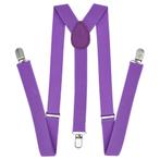 Fako Fashion® - Bretels - Effen - 100cm - Paars, Verzenden, Nieuw