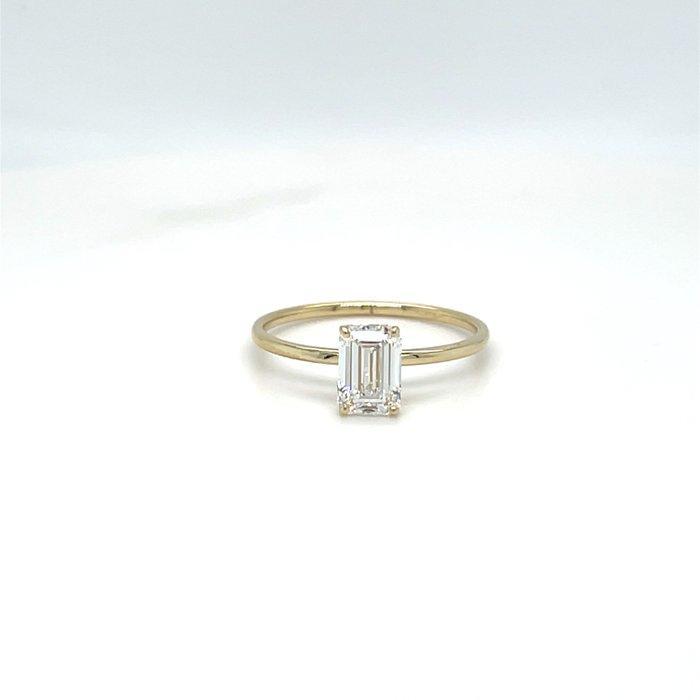 Zonder minimumprijs - Ring - 14 karaat Geel goud - 1.00ct., Bijoux, Sacs & Beauté, Bagues