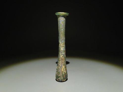 Romain antique Verre Flacon, Ier - IIe siècle ap. J.-C., Verzamelen, Mineralen en Fossielen