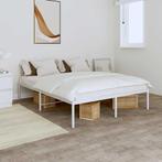 vidaXL Bedframe metaal wit 160x200 cm, Huis en Inrichting, Slaapkamer | Bedden, Verzenden, Nieuw