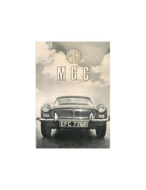 1969 MG MGC INSTRUCTIEBOEKJE ENGELS, Autos : Divers, Modes d'emploi & Notices d'utilisation, Enlèvement ou Envoi