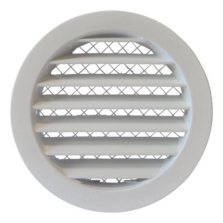 Rond buitenluchtrooster aluminium Ø 125mm, Doe-het-zelf en Bouw, Ventilatie en Afzuiging, Nieuw, Verzenden