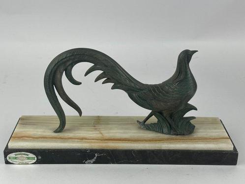 Figuur - A statue of a bird - Marmer, Metaal, Onyx, Antiek en Kunst, Kunst | Designobjecten