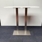 Sta-tafel, (hxbxd) 112x110x70 cm, wit - RVS