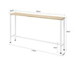 2dekans | SoBuy Consoletafel - Metalen Hal - Naturel/Wit -, Huis en Inrichting, Ophalen of Verzenden, Nieuw