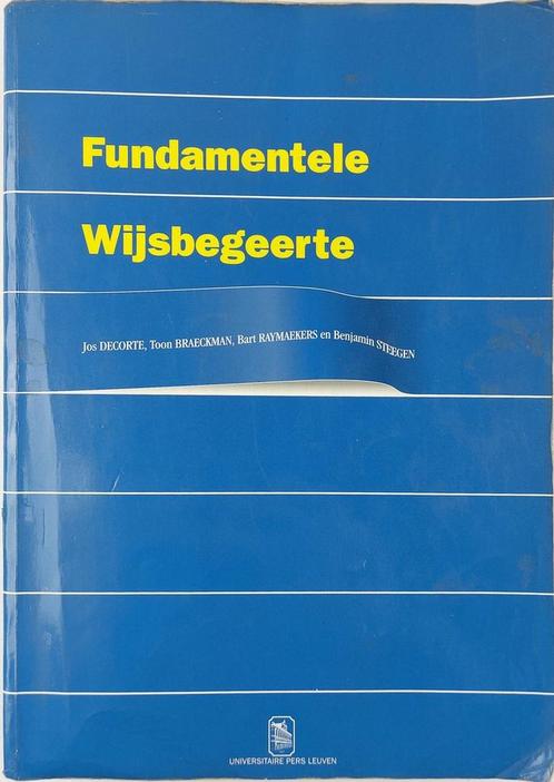 Fundamentele Wijsbegeerte 9789058671714, Boeken, Filosofie, Gelezen, Verzenden