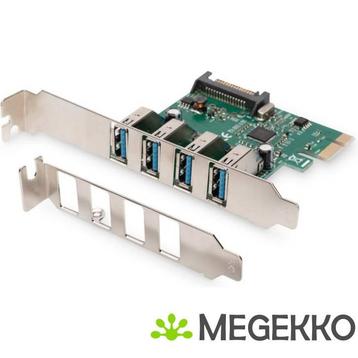 Digitus DS-30221-1 4-port USB 3.0 PCI Express Add-on kaart, Verzenden