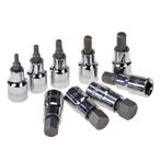 Inbus doppenset 9 delig met 1/2 aansluiting, Doe-het-zelf en Bouw, Ophalen of Verzenden, Nieuw