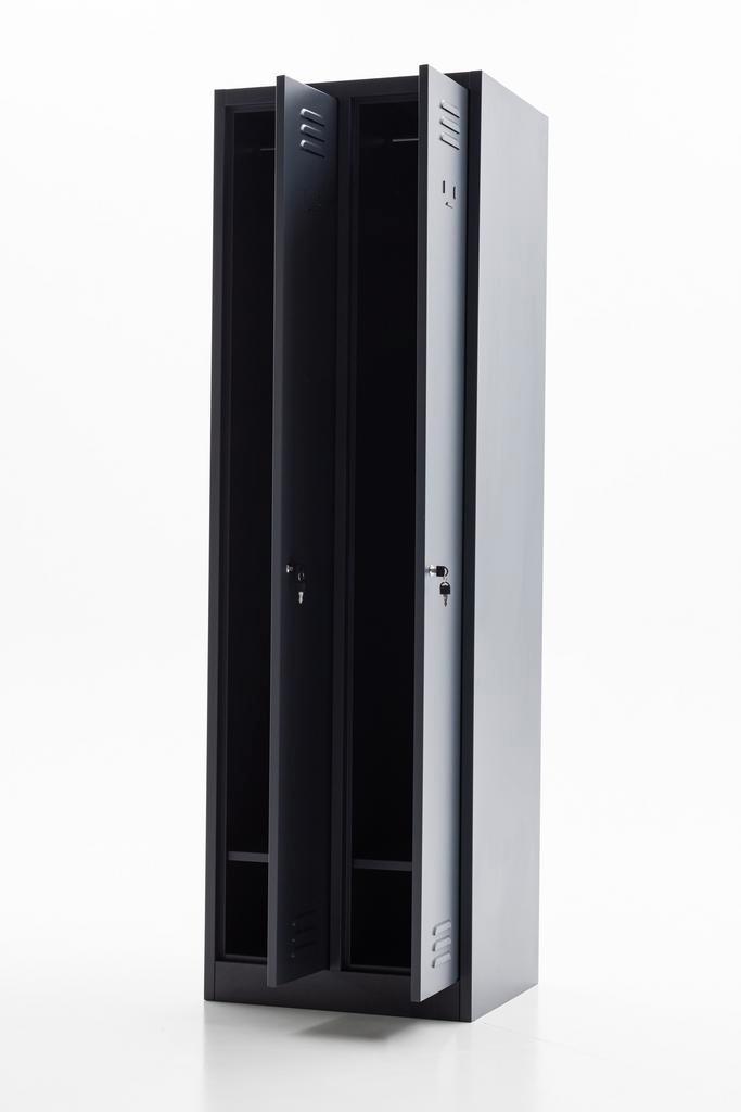 Metalen Lockerkasten met kledingroede 60x50x195 - Antraciet, Huis en Inrichting, Kasten | Lockerkasten, Nieuw, Ophalen