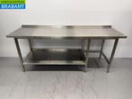 Table de travail en acier inoxydable avec étagère 225,7 x 72, Zakelijke goederen, Horeca | Overige, Verzenden