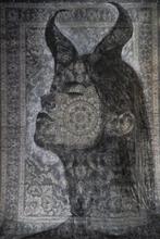 Jacqueline Klein Breteler - Hathor, painting on a carpet -