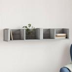 vidaXL Wandkast 99x18x16,5 cm bewerkt hout grijs sonoma, Huis en Inrichting, Verzenden, Nieuw