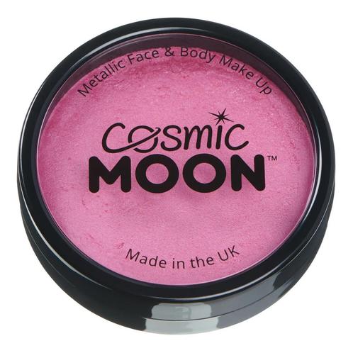 Cosmic Moon Metallic Pro Face Paint Cake Pots Pink 36g, Hobby en Vrije tijd, Feestartikelen, Nieuw, Verzenden