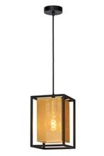 Lucide SANSA - Hanglamp E27 Zwart, Huis en Inrichting, Lampen | Hanglampen, Verzenden, Nieuw, Metaal, Trendy verlichting
