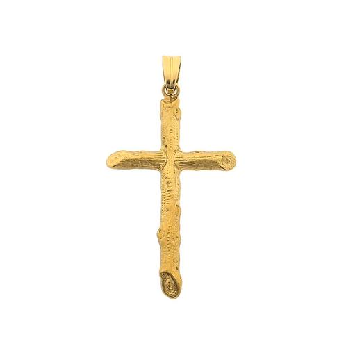 Gouden hanger van een kruis (religieuze kettinghanger), Bijoux, Sacs & Beauté, Bracelets à breloques, Enlèvement ou Envoi
