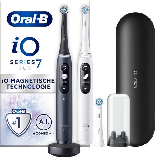 Oral-B iO 7 - Elektrische Tandenborstels - Zwart en Wit, Handtassen en Accessoires, Uiterlijk | Parfum, Nieuw, Verzenden