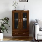 vidaXL Hoge kast 69,5x31x115 cm bewerkt hout bruin, Huis en Inrichting, Kasten | Dressoirs, Nieuw, Verzenden