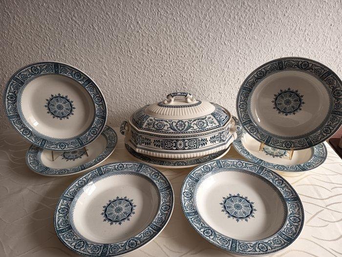 WEDGWOOD „Frankfort“ – England, ca. 1872 – Terrine, Platte &, Antiek en Kunst, Antiek | Glaswerk en Kristal