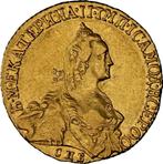 Rusland. Catherine II. 5 Roubles 1766 / AU Details, Postzegels en Munten, Munten | Europa | Niet-Euromunten