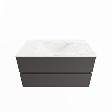 MONDIAZ VICA-DLUX 90cm badmeubel onderkast Dark grey 2, Ophalen of Verzenden, Overige typen