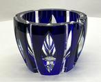 Sevres - Cobaltblauw Geslepen Kristallen Kom / Asbak - Vase