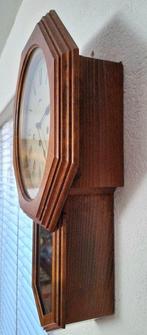 Wandklok - Haid - Art Deco Glas, Hout, Messing - 1970-1980 -, Antiquités & Art