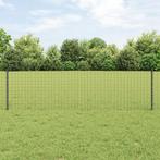 vidaXL Zilveren Fence Posts 44 pcs Grijs 100 x 0.6 m, Tuin en Terras, Verzenden, Nieuw