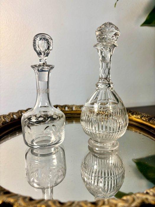 Baccarat, Saint Louis - Karaf (2) - Kristal, Antiek en Kunst, Antiek | Glaswerk en Kristal