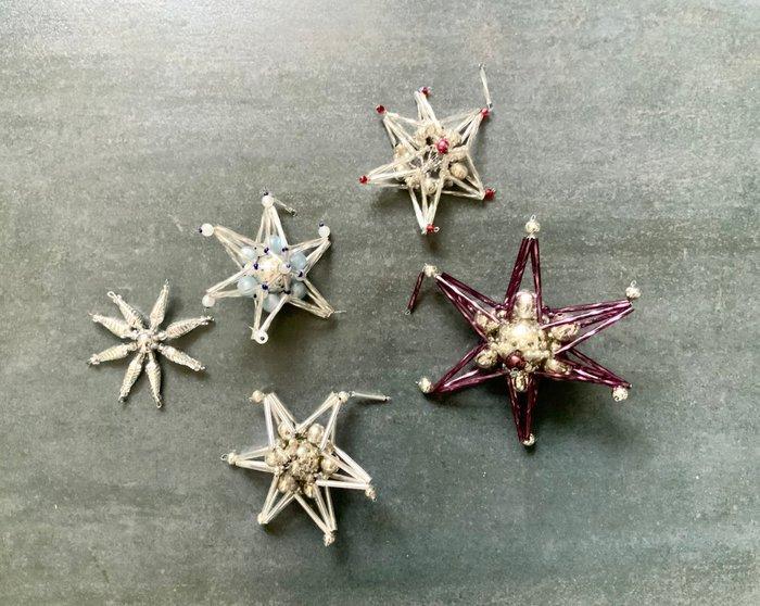 Kerstballen Gablonz (5) - Glas - Gablonzer Weihnachtsstern, Diversen, Kerst