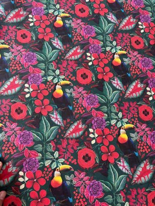 TUCANO MULTICOLOre Tissu en Panama 100 % Coton OEKO-TEX, Antiek en Kunst, Kunst | Designobjecten