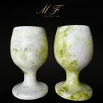 Prachtig glas voor sterke drank in Jade lemon Kom - Hoogte: