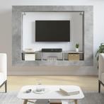 vidaXL Meuble TV gris béton 152x22x113 cm bois, Verzenden