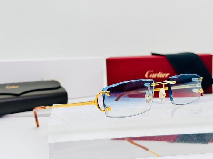 Cartier - Piccadilly Gold Planted 18k Cut Lenses - Lunettes, Handtassen en Accessoires, Zonnebrillen en Brillen | Dames
