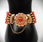 Armband - 14 karaat Geel goud Bloedkoraal - Zeldzaam, Nieuw