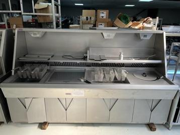 Gereviseerde Hegro  HR Bakwand/Friteuse 3 Pan's op Aardgas 7