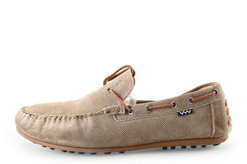 Floris van Bommel Instappers in maat 44 Beige | 5% extra, Kleding | Heren, Schoenen, Overige kleuren, Zo goed als nieuw, Overige typen
