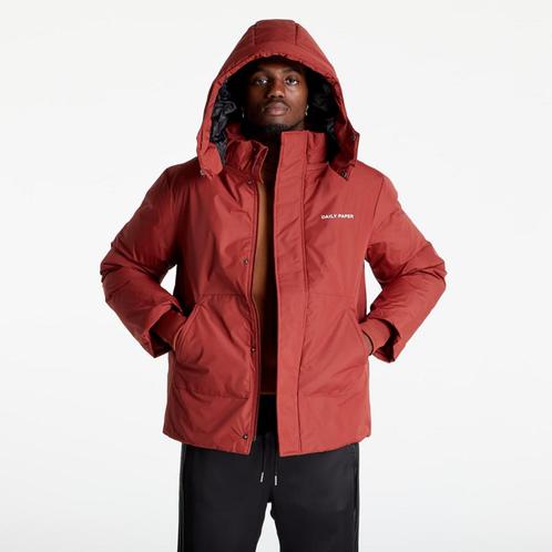 Daily Paper Nuraz Puffer Jacket Brick Red Maat M I Nieuw, Kleding | Dames, Jassen | Winter, Nieuw, Ophalen of Verzenden