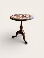 Bijzettafel - Hout, Bont - Hout en leer