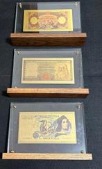 Italië. Lotto 3 medaglie Banconote - 300 gr Ag .925