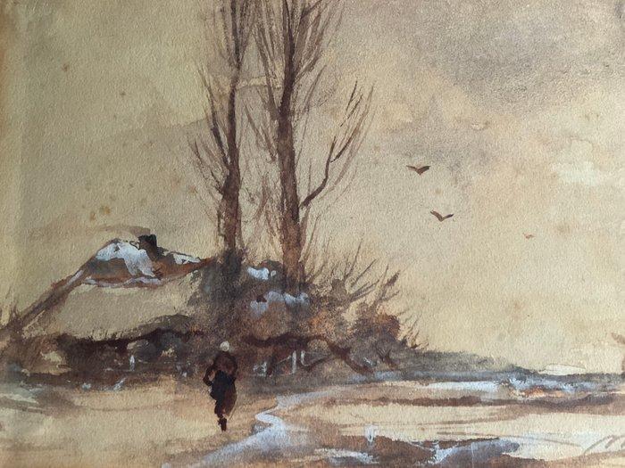 Mathijs Maris (1872-1929) - Wintertafereel, Antiek en Kunst, Kunst | Schilderijen | Klassiek